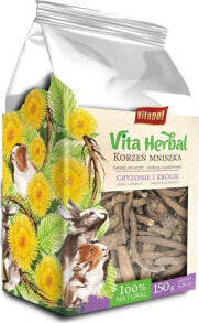 Наполнители и сено для грызунов Vitapol Vita Herbal dla gryzoni i królika, korzeń mniszka, 150 g
