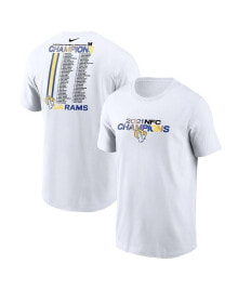 Nike men's White Los Angeles Rams 2021 NFC Champions Roster T-shirt