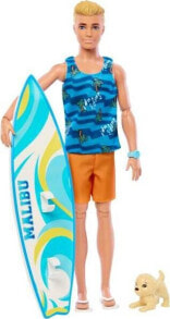 Lalka Barbie Mattel Ken Surfer plażowy (blondyn) HPT50