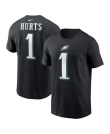 Nike men's Jalen Hurts Black Philadelphia Eagles Player Name and Number T-shirt