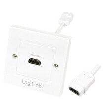 LogiLink AH0014 кабельный разъем/переходник HDMI female Белый