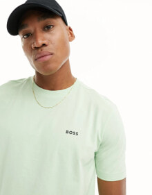 Купить мужские футболки и майки BOSS Green: BOSS Green logo t-shirt in green