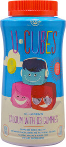 Кальций solgar U Cubes Calcium with D3 Кальций с витамином D3 для детей 120 жевательных конфет