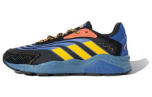 adidas neo Crazychaos 2.0 复古 减震防滑耐磨 低帮 运动休闲鞋 男女同款 蓝黑黄 / Кроссовки Adidas Neo Crazychaos HP9818