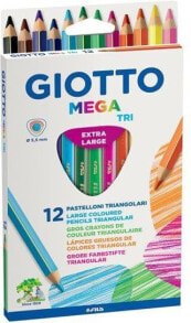 Цветные карандаши для рисования для детей Fila Kredki Mega Tri Giotto (220600)