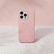 UNIQ Coehl Terrazzo iPhone 14 Pro 6.1 coral phone case