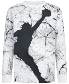 Little Boys Jumpman Cement Long-Sleeve Graphic T-Shirt купить онлайн