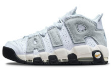 Nike Air More Uptempo 皮蓬 大air 防滑减震 中帮 复古篮球鞋 男款 蓝灰 / Кроссовки Nike Air More Uptempo Vintage Basketball Shoes DZ4516-100