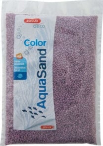 Грунты для аквариумов и террариумов Zolux Aquasand Color lilac violet 5kg