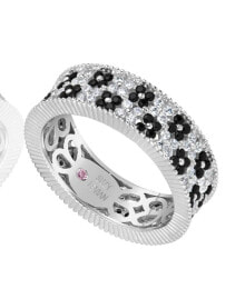 Кольцо Suzy Levian Sterling Silver Eternity Band купить в аутлете