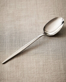 Serving spoon with extra-fine handle