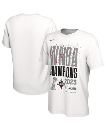 Nike men's and Women's White Las Vegas Aces 2023 WNBA Finals Champions Authentic Parade T-shirt