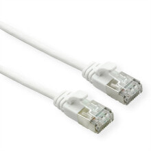 ROTRONIC-SECOMP U/FTP Patchkabel Kat6A/Kl. EA LSOH Slim weiß 3m - Cable - Network