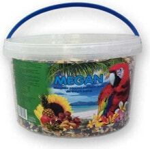 Корма и витамины для птиц megan Food for large parrots - 3l