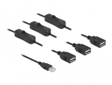 DeLOCK 86804 кабель питания Черный 1 m USB A