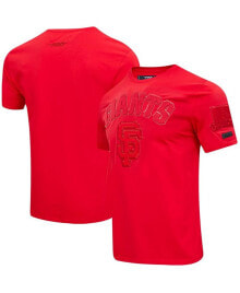 Купить красные мужские футболки и майки Pro Standard: Men's San Francisco Giants Classic Triple Red T-shirt