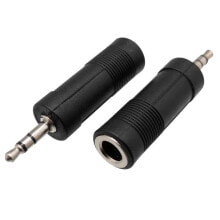 EUROCONNEX 1086 Estereo M/F Jack 3.5 To Adapter 6.4 mm