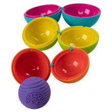 FAT BRAIN TOYS Textured Nesting Balls Oombee Ball