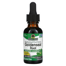 Растительные экстракты и настойки nature's Answer, Goldenseal Root, Standardized Fluid Extract, Alcohol-Free, 1 fl oz (30 ml)