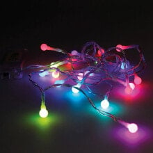 DECORATIVE LIGHTING 10 LED RGB Battery Powered Garland 1.3 m