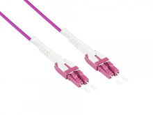 Кабели и разъемы для аудио- и видеотехники alcasa LW-U820LC4 волоконно-оптический кабель 20 m OM4 2x LC Фиолетовый