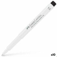 Permanent marker Faber-Castell Pitt Artist White (10 Units)