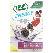 True Lemon, Energy, Wild Cherry Cranberry, 6 Packets, 0.095 oz (2.7 g) Each