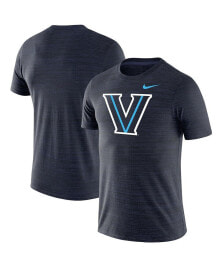 Nike men's Navy Villanova Wildcats Big and Tall Velocity Space-Dye Performance T-shirt