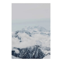 Wandbild Mountains Clouds