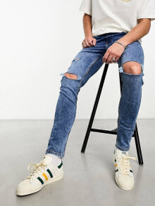 Мужские рваные джинсы