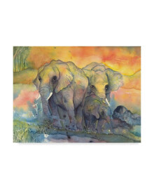 Trademark Global chris Paschke Elephants Crop Canvas Art - 37