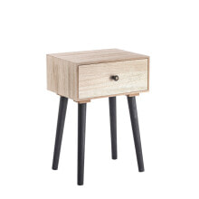 Nightstand Vinthera Moa Steel Natural 35 x 26 x 50 cm