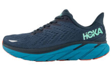 HOKA ONE ONE Clifton 8 耐磨防滑 低帮跑步鞋 黑蓝 / Кроссовки HOKA ONE ONE Clifton 8 1121374-OSVB