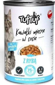 Купить влажные корма для кошек BULT: BULT TUF TUF Karma dla kota Kawałki Mięsne z Rybą 415g