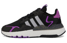 adidas originals Nite Jogger 舒适耐磨跑步鞋 女款 黑紫 / Кроссовки Adidas originals Nite Jogger FX6903