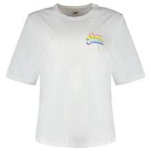 Мужские спортивные футболки мужская спортивная футболка белая с логотипом LEE Pride