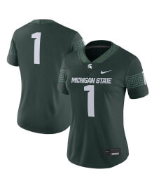 Nike women's #1 Green Michigan State Spartans Football Game Jersey
