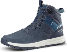 DECATHLON SH500 Slip-Resistant Water-Resistant Warm High-Top Kids Lifestyle Shoes Dark Blue Kids