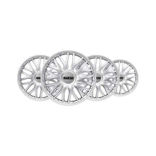 Колпаки на автомобильные колеса Sparco Roma 14" колесные коплаки, 4 шт, серебристые