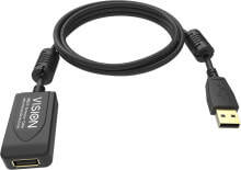 Vision TC 5MUSBEXT+/BL- USB кабель 5 m 2.0 USB A Черный