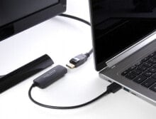 Adapter HDMI-A male to DisplayPort female 8K - 0.18 m - HDMI Type A (Standard) - DisplayPort + Micro-USB - Male - Female - Straight