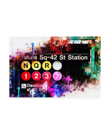 Trademark Global philippe Hugonnard NYC Watercolor Collection - Times Sq-42 St Station Canvas Art - 36.5