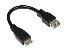 Alcasa 2711-OTG USB кабель 0,1 m 3.2 Gen 1 (3.1 Gen 1) Micro-USB B USB A Черный