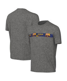 Nike big Boys and Girls Heather Gray Barcelona Repeat T-shirt