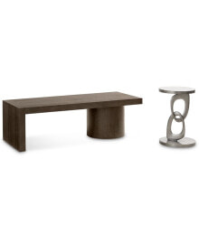 Bernhardt lille 2-Pc. Cocktail Table & Chairside Table Set