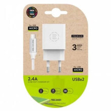 TECH ONE TECH Double Charger+Micro USB Cable