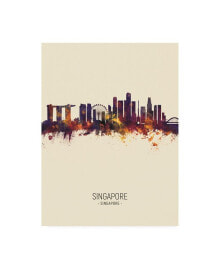 Trademark Global michael Tompsett Singapore Skyline Portrait III Canvas Art - 15.5