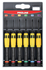 Pro-Line Wkrętaki zegarmistrzowskie Torx 6szt. Ni-Cr-Mo 10225