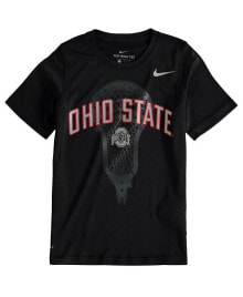 Nike big Boys Black Ohio State Buckeyes Lacrosse Performance T-shirt