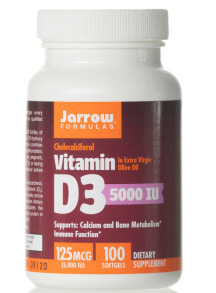 Витамин D Jarrow Formulas Vitamin D3 Витамин D3 5000 МЕ 100 гелевых капсул